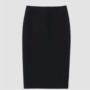 Lafayette 148 Black Silk Lined Wool Pencil Skirt - 14- NWT